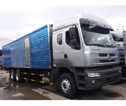 Xe tải 3 chân thùng kín Inox Chenglong - Hải Âu 14.85 tấn