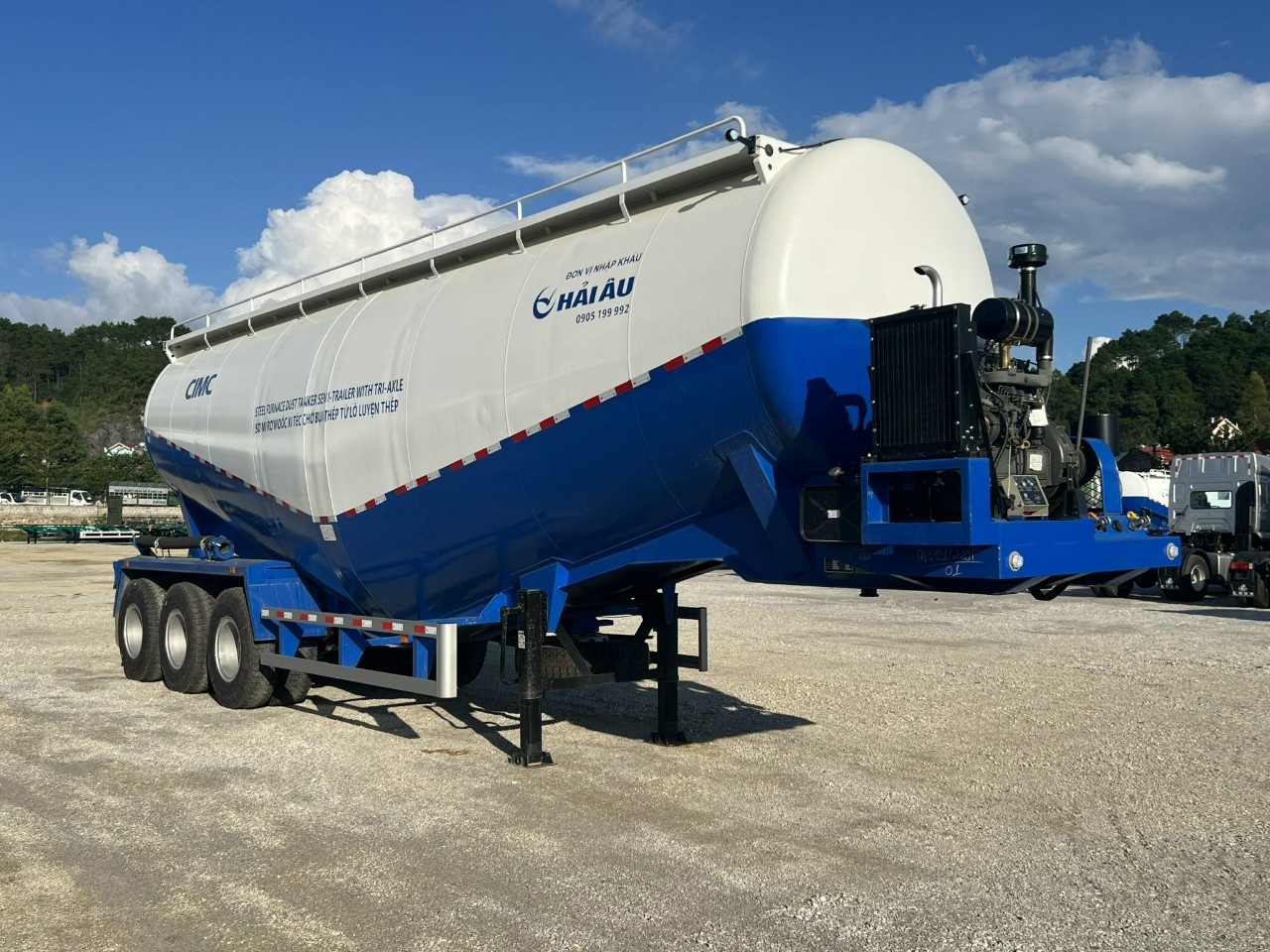 Sơmi Rơmooc chở xi măng/ hạt nhựa/ bụi thép CIMC